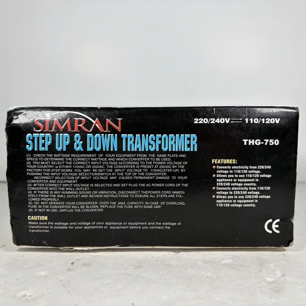 Simran THG-750 Step Up & Down Voltage Transformer 750W